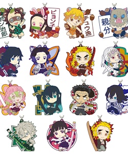 Demon Slayer: Kimetsu no Yaiba Ichibansho Yaiba wo Furui Kokoro wo Moyase Rubber Key Chain (D)