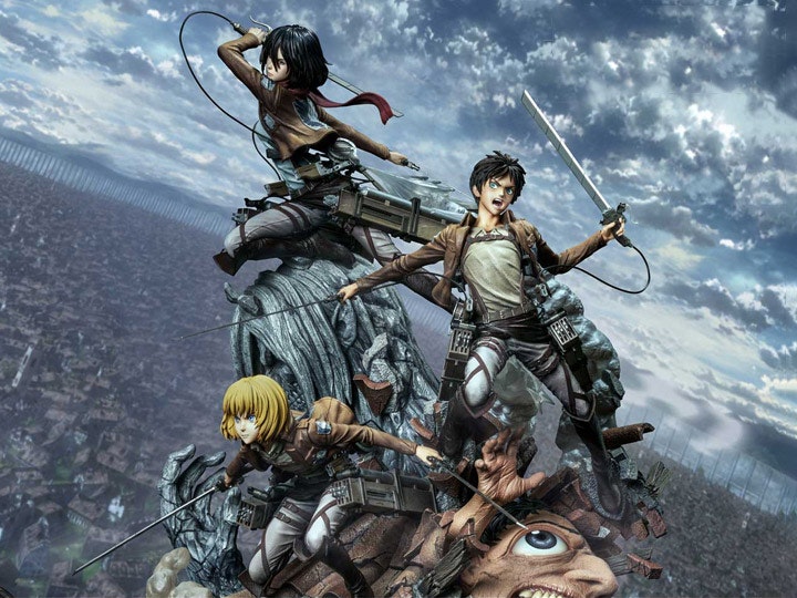 Attack on Titan Ultimate Premium Masterline Eren, Mikasa & Armin Deluxe Bonus Version