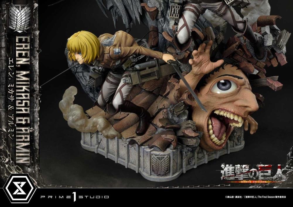 Attack on Titan Ultimate Premium Masterline Eren, Mikasa & Armin Deluxe Bonus Version