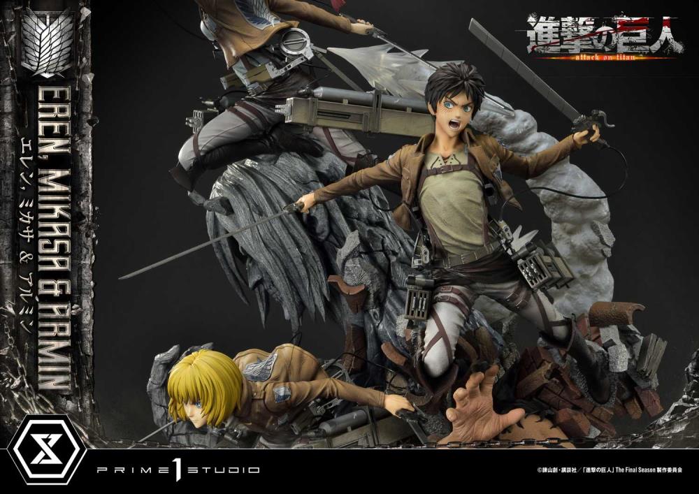 Attack on Titan Ultimate Premium Masterline Eren, Mikasa & Armin Deluxe Bonus Version
