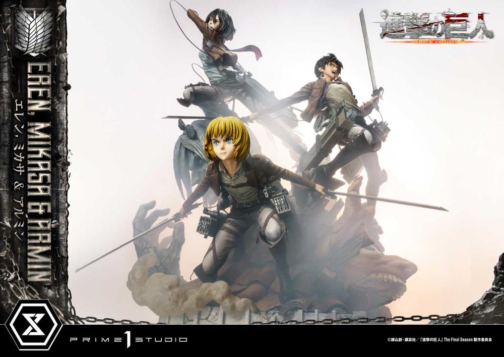Attack on Titan Ultimate Premium Masterline Eren, Mikasa & Armin Deluxe Bonus Version