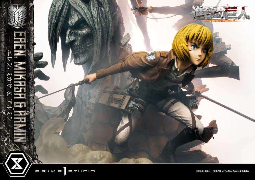 Attack on Titan Ultimate Premium Masterline Eren, Mikasa & Armin Deluxe Bonus Version