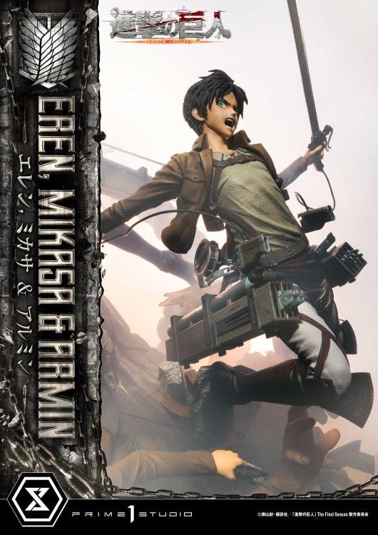 Attack on Titan Ultimate Premium Masterline Eren, Mikasa & Armin Deluxe Bonus Version