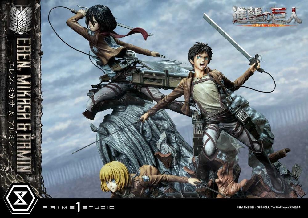 Attack on Titan Ultimate Premium Masterline Eren, Mikasa & Armin Deluxe Bonus Version