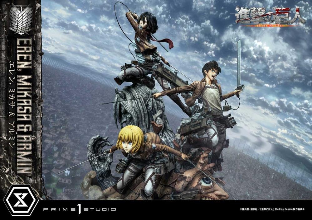 Attack on Titan Ultimate Premium Masterline Eren, Mikasa & Armin Deluxe Bonus Version