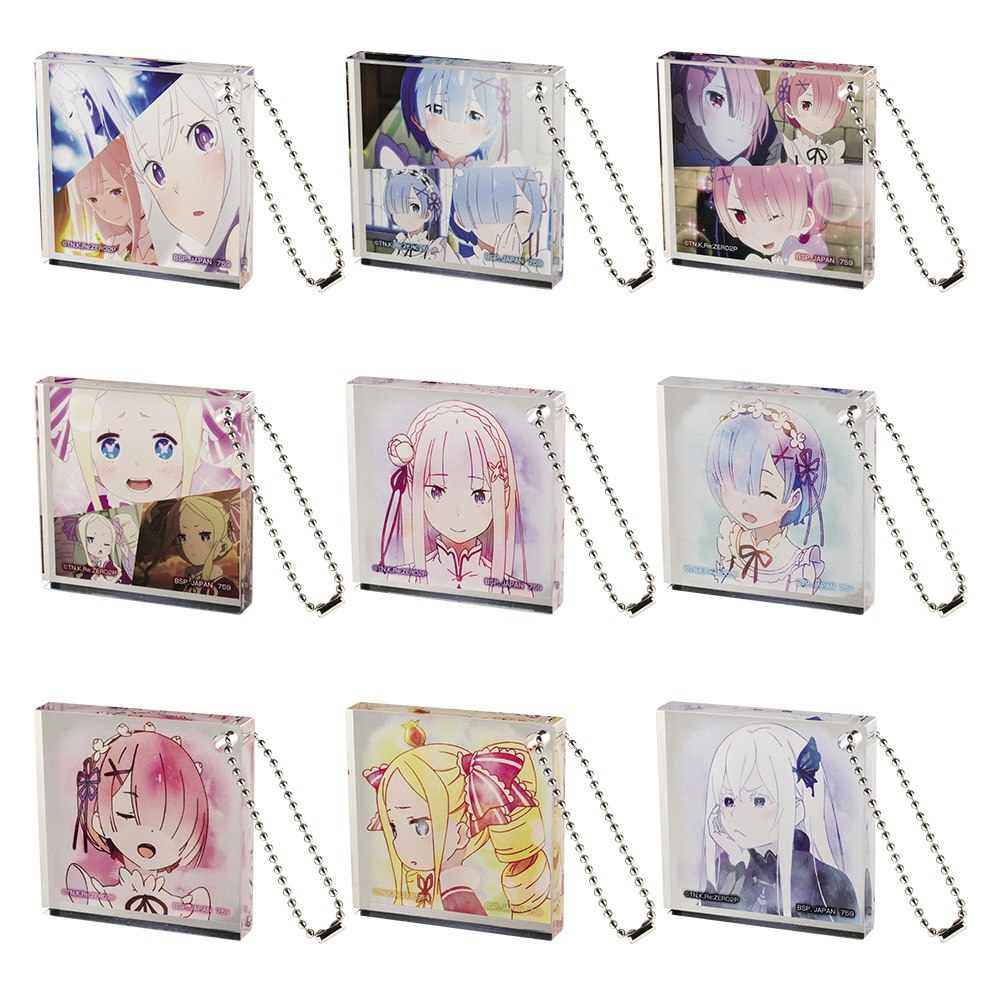 Re:Zero Ichibansho Rejoice That There's A Lady In Each Arm Acrylic Keychain (B)