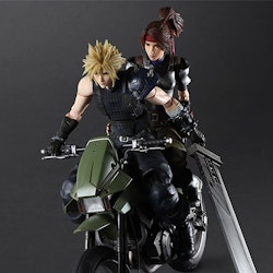 Final Fantasy VII Remake Play Arts Kai Jessie & Cloud & Motorcycle Set
