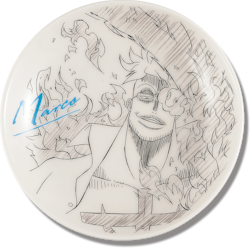 One Piece Decorative Porcelain Plate - Ichibansho - Ex Devils (C)