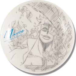 One Piece Decorative Porcelain Plate - Ichibansho - Ex Devils (C)