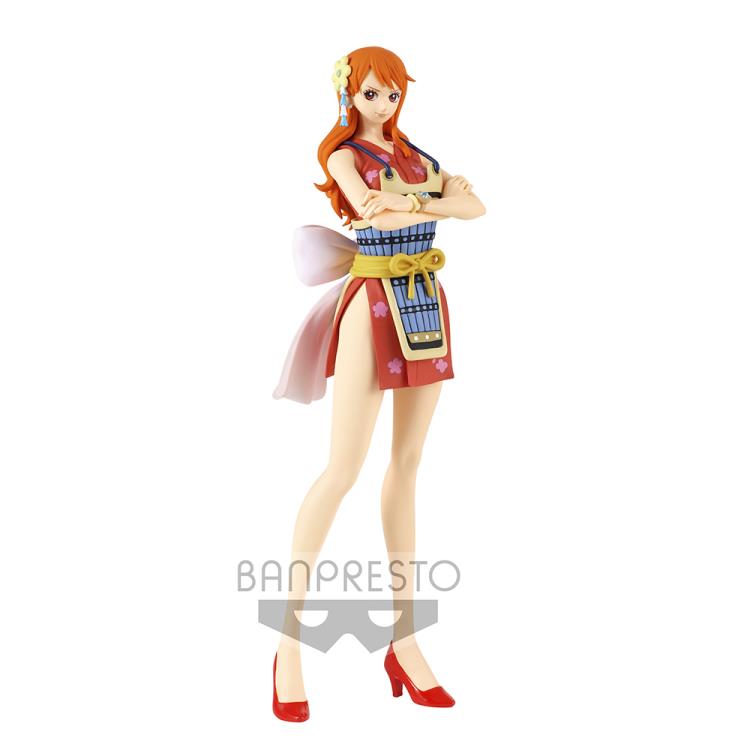 Anime One Piece DXF Kimono Nami Ver PVC Figure New No Box 25cm No Box