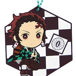 Demon Slayer: Kimetsu no Yaiba Ichibansho Orenu Kokoro to Yaiba de Susume Rubber Key Chain (A)