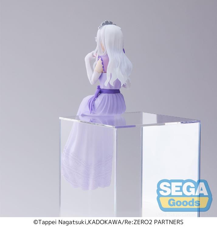 Re:Zero Starting Life in Another World Emilia (Dressed Up Party Ver.) Premium Perching Figure