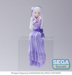 Re:Zero Starting Life in Another World Emilia (Dressed Up Party Ver.) Premium Perching Figure
