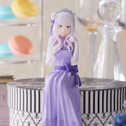 Re:Zero Starting Life in Another World Emilia (Dressed Up Party Ver.) Premium Perching Figure