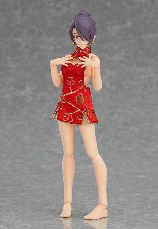 Figma Female Body (Mika) with Mini Skirt Chinese Dress Outfit