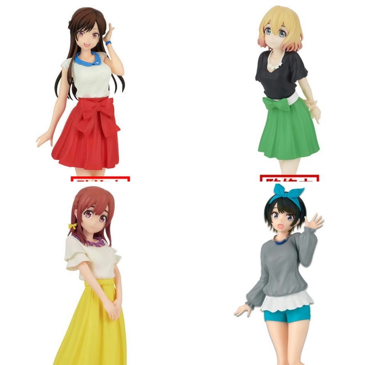 Rent a Girlfriend Set of 4 Figures  (Exhibition Ver.)