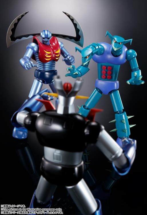 Mazinger Z Soul of Chogokin GX-25R Garada K-7 & GX-26R Doublas M-2