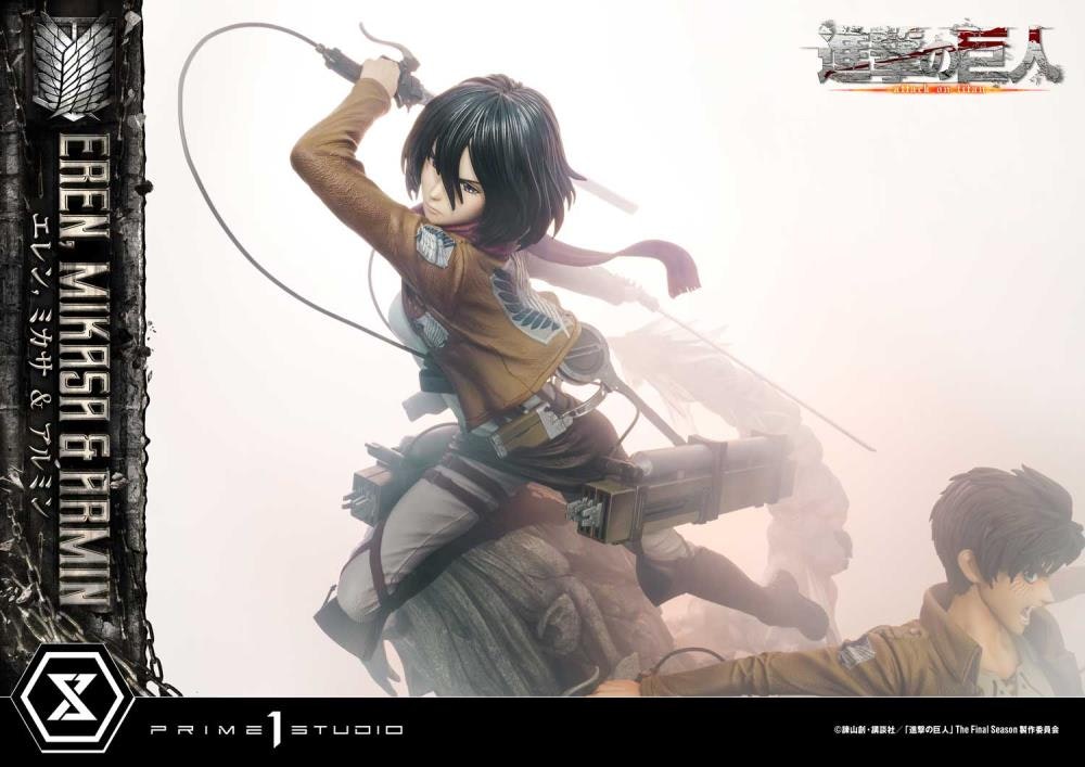 Attack on Titan Ultimate Premium Masterline Eren, Mikasa & Armin