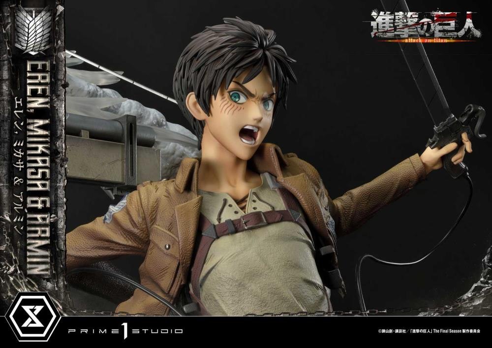 Attack on Titan Ultimate Premium Masterline Eren, Mikasa & Armin