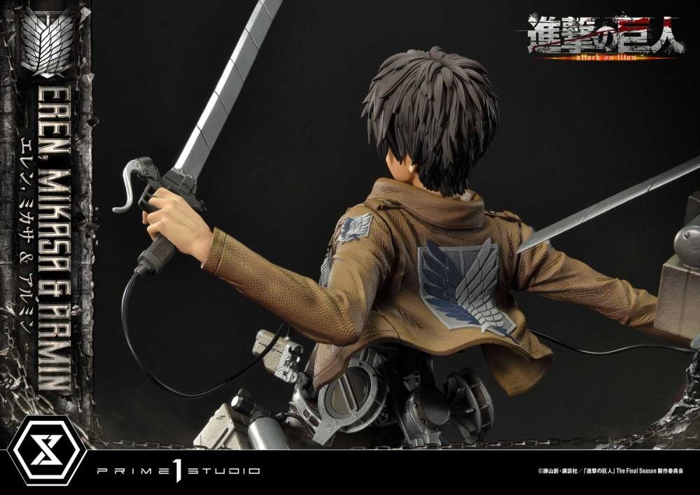 Attack on Titan Ultimate Premium Masterline Eren, Mikasa & Armin