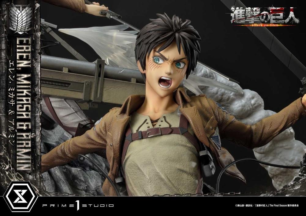 Attack on Titan Ultimate Premium Masterline Eren, Mikasa & Armin