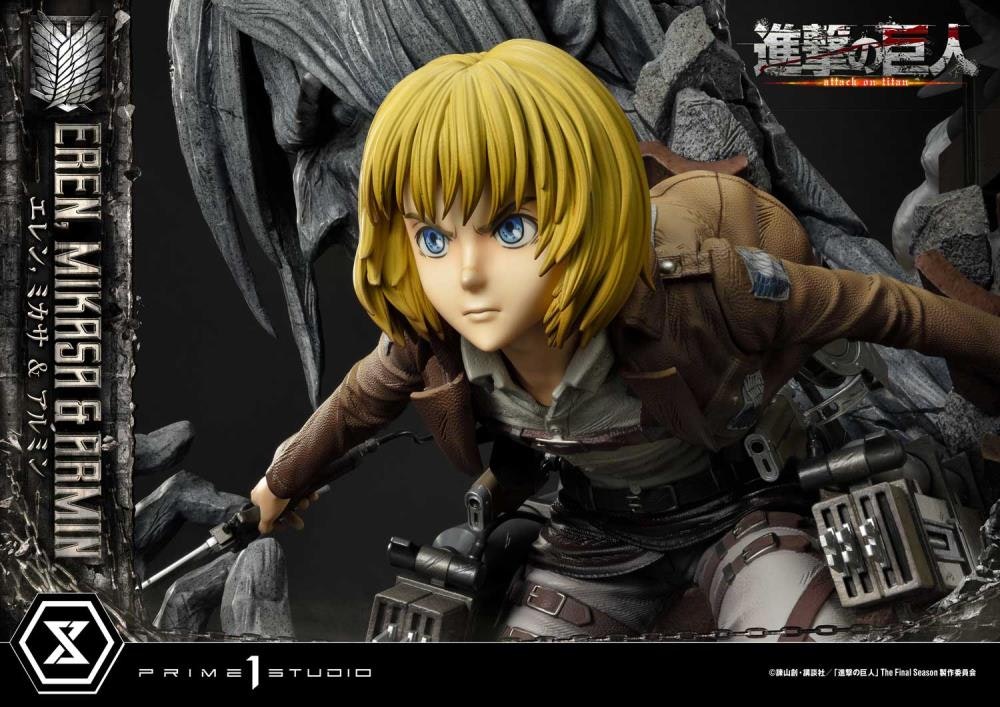 Attack on Titan Ultimate Premium Masterline Eren, Mikasa & Armin