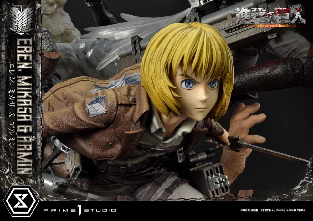 Attack on Titan Ultimate Premium Masterline Eren, Mikasa & Armin