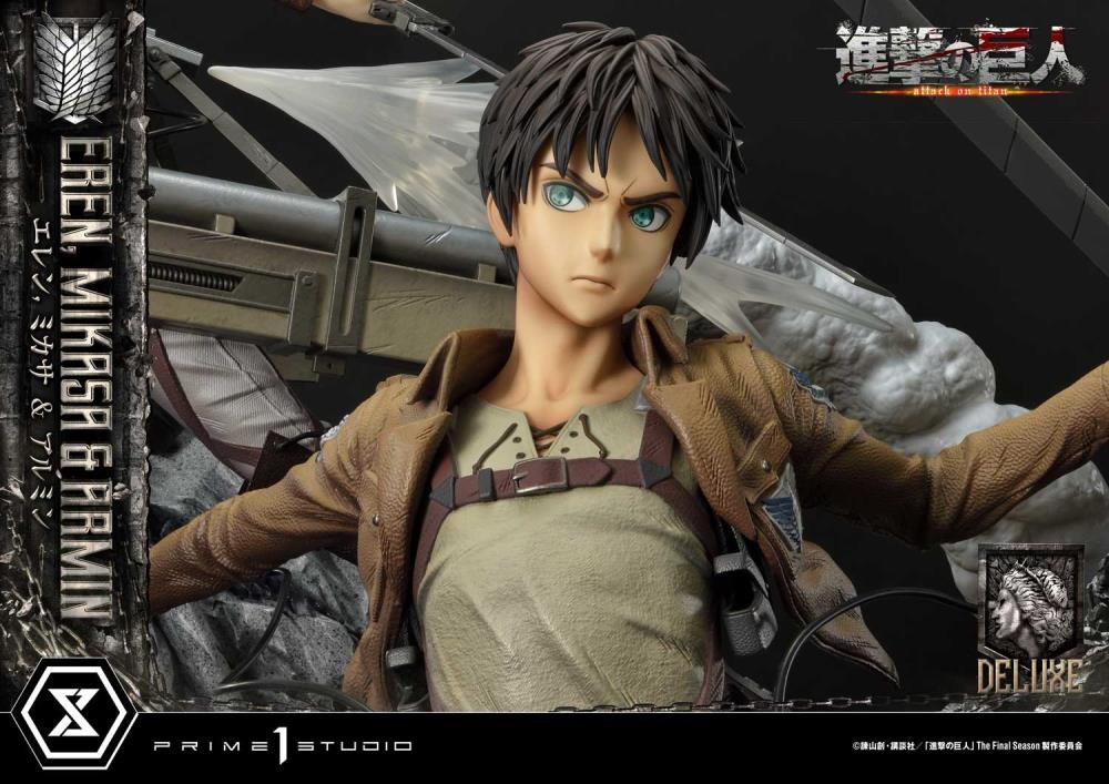 Attack on Titan Ultimate Premium Masterline Eren, Mikasa & Armin Deluxe Bonus Version