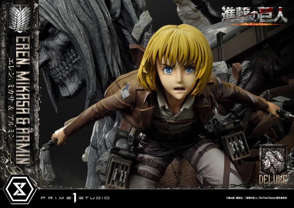 Attack on Titan Ultimate Premium Masterline Eren, Mikasa & Armin Deluxe Bonus Version