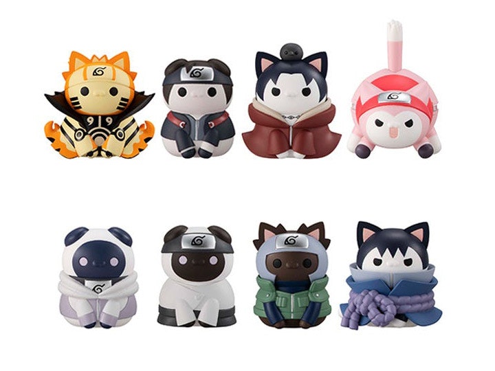 Naruto Nyaruto! Mega Cat Project Fourth Great Ninja War Box of 8 Figures (With Gift)