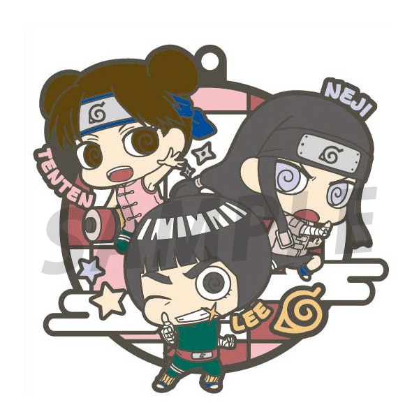 Naruto Rubber Charms Three-man Cell!