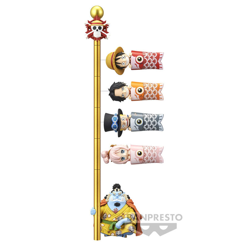 One Piece World Collectable Carp Streamer Set of 5 Figures