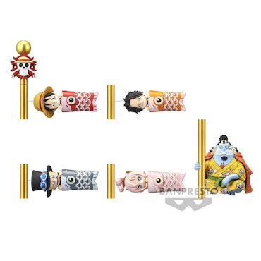 One Piece World Collectable Carp Streamer Set of 5 Figures
