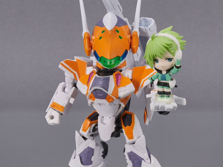 Macross Delta Tiny Session VF-31E Siegfried (Chuck Mustang Use) with Reina Prowler