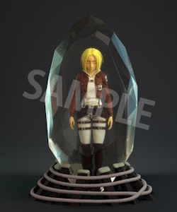 Attack on Titan 3D Crystal Statue Annie Leonhart