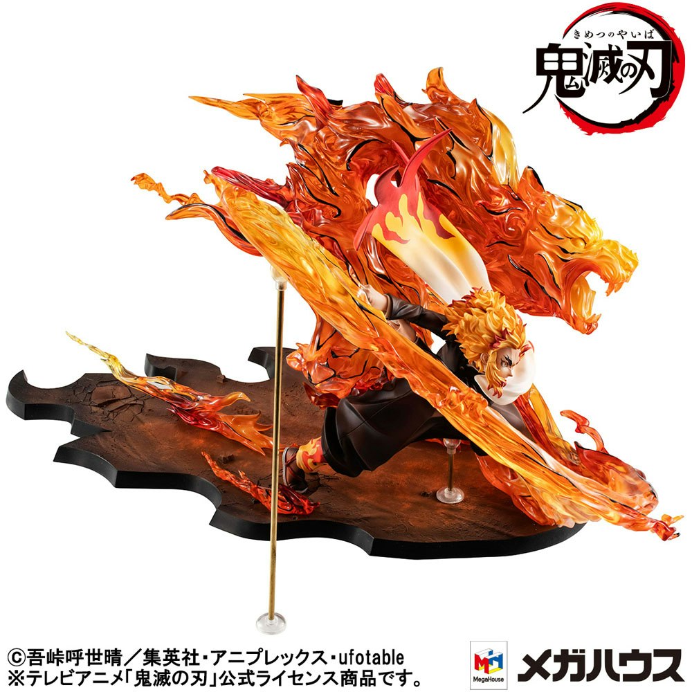 Demon slayer: Kimetsu no Yaiba Kyojuro Precious G.E.M. Series Rengoku Flame Breathing Fifth Form: Flame Tiger