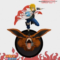 Naruto Shippuden Minato Namikaze Vs Nine Tailed Fox