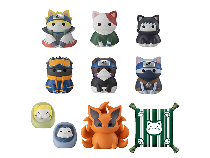 Naruto Shippuden Mega Cat Project Trading Figures Nyaruto! Once Upon A Time In Konoha Village Special Set