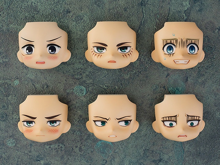 Attack on Titan Nendoroid More: Face Swap Set of 6 Face Plates