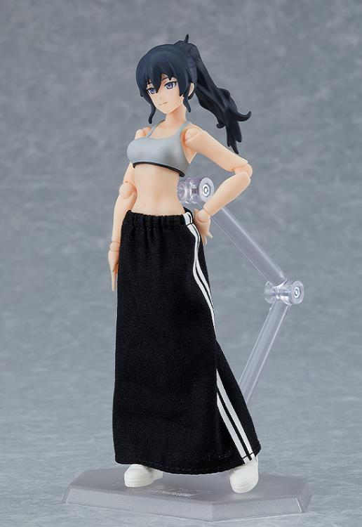 Original Character Figma Female Body (Makoto) with Tracksuit + Tracksuit Skirt Outfit