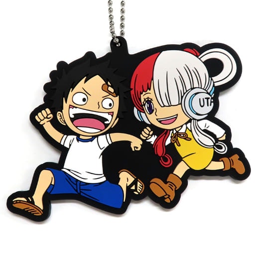 One Piece Ichibansho Film Red Rubber Key Chain Mascot (B)