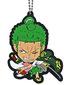 One Piece Ichibansho The Nine Red Scabbards is Here Rubber Key Chain Mascot (A)