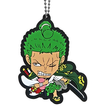 One Piece Ichibansho The Nine Red Scabbards is Here Rubber Key Chain Mascot (A)