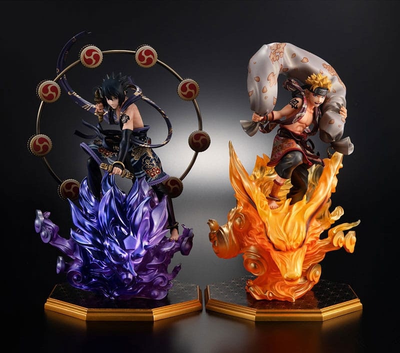 Naruto Shippuden Precious G.E.M. Naruto Uzumaki (Fuujin Ver.) & Sasuke Uchiha (Raijin Ver.)