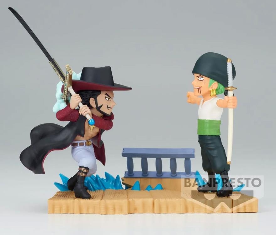 One Piece World Collectable Figure Log Stories Roronoa Zoro vs. Dracule Mihawk
