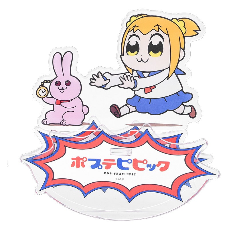 Pop Team Epic GoodSmile Moment Rocking Acrylic Stand Popuko & Rabbit