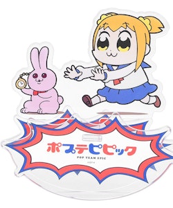 Pop Team Epic GoodSmile Moment Rocking Acrylic Stand Popuko & Rabbit