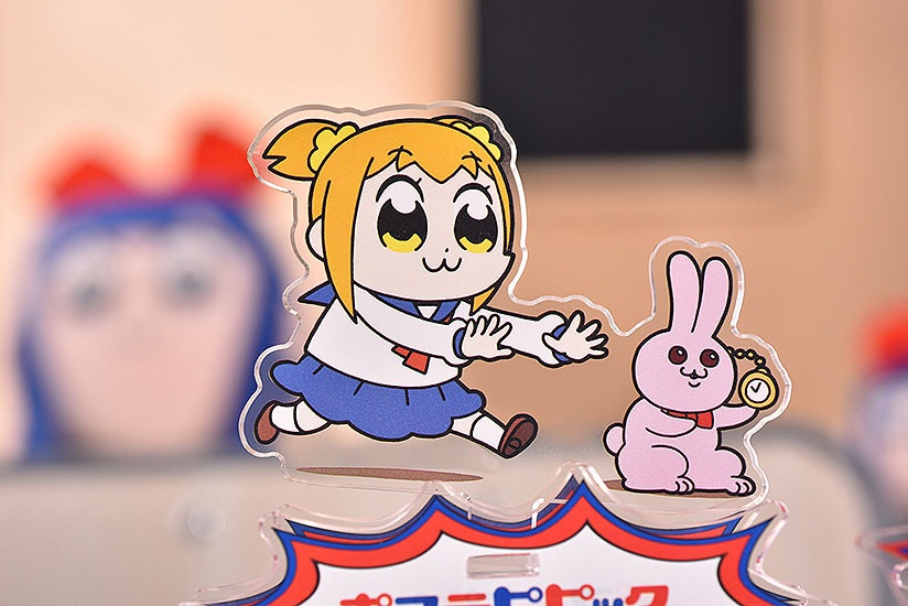 Pop Team Epic GoodSmile Moment Rocking Acrylic Stand Popuko & Rabbit