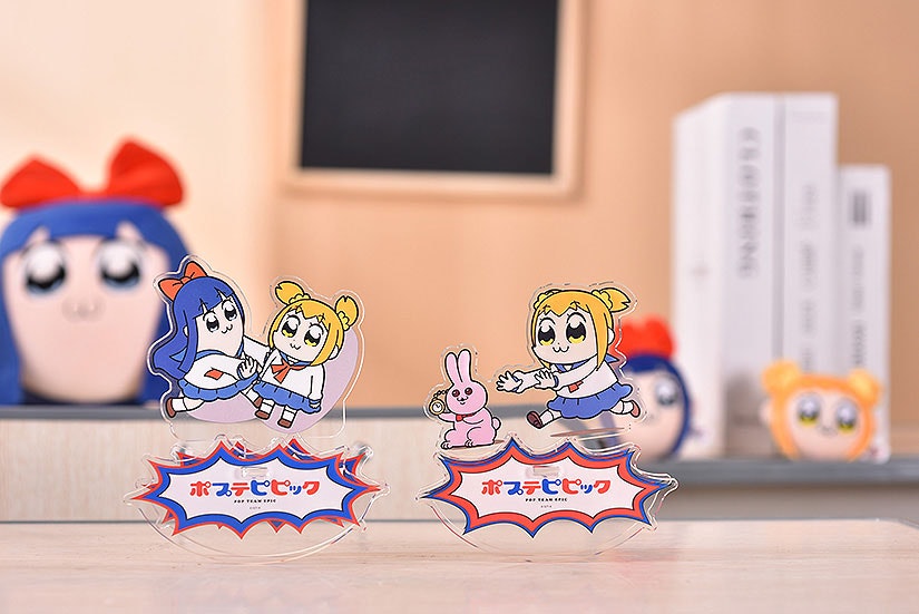 Pop Team Epic GoodSmile Moment Rocking Acrylic Stand Popuko & Rabbit