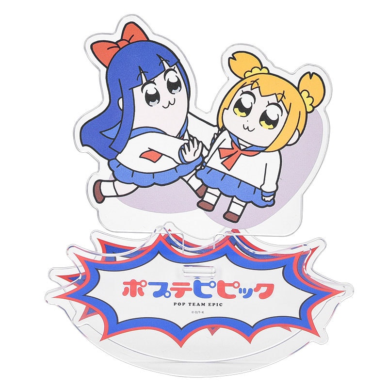 Pop Team Epic GoodSmile Moment Rocking Acrylic Stand Popuko & Pipmi